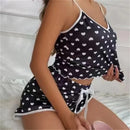 Conjunto de Pijama Feminino de Verão 2024, Tamanho Grande, Regata e Shorts com Alças, Confortável e Macio, Estilo Casual e Fofo, Estampado