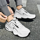 Tênis Masculino Esportivo, Corrida e Caminhada ao Ar Livre, Casual e Confortável, Estilo Fashion, Couro de Designer, Impermeável, Tênis de Tênis Masculino