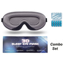 Máscara de Dormir 3D, Almofadas Oculares em Espuma Macia, Confortável, Sem Pressão nos Olhos, Viseira para Homens e Mulheres com Alça Ajustável