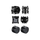 Conjunto com 6 Brincos de Clipe Magnéticos Fortes para Homens e Mulheres, Estilo Punk, Redondos com Zircônia, Sem Furo