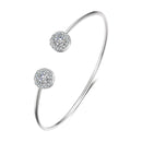 Pulseiras Luxuosas Femininas em Ouro, Geométricas, Braceletes Tipo Cuff com Zircônia Cúbica, Fashion, Para Festas e Uso Diário