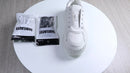 1Pair Women'S Polyester Laces Sneaker Accessories, White No Laces with Buckles