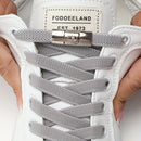 1Pair Women'S Polyester Laces Sneaker Accessories, White No Laces with Buckles