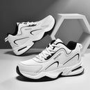 Tênis Masculino Esportivo, Corrida e Caminhada ao Ar Livre, Casual e Confortável, Estilo Fashion, Couro de Designer, Impermeável, Tênis de Tênis Masculino