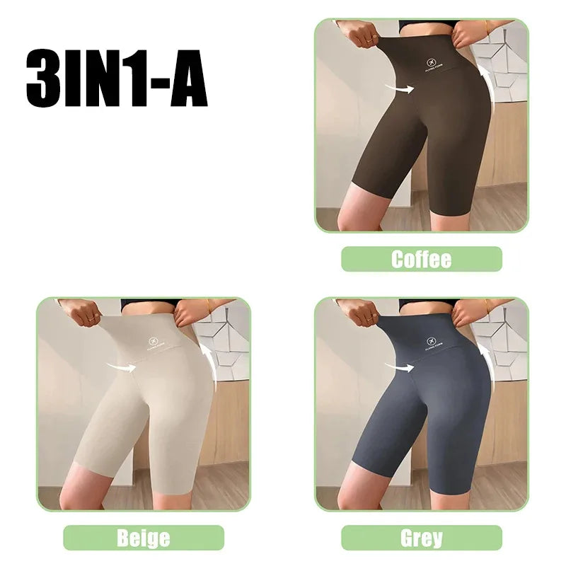 Bermudas Femininas M-XL, Shorts Esportivos para Mulheres, Novos, Ideais para Ciclismo, Corrida e Fitness, Cintura Alta, Efeito Push Up, Shorts de Academia, Leggings para Yoga