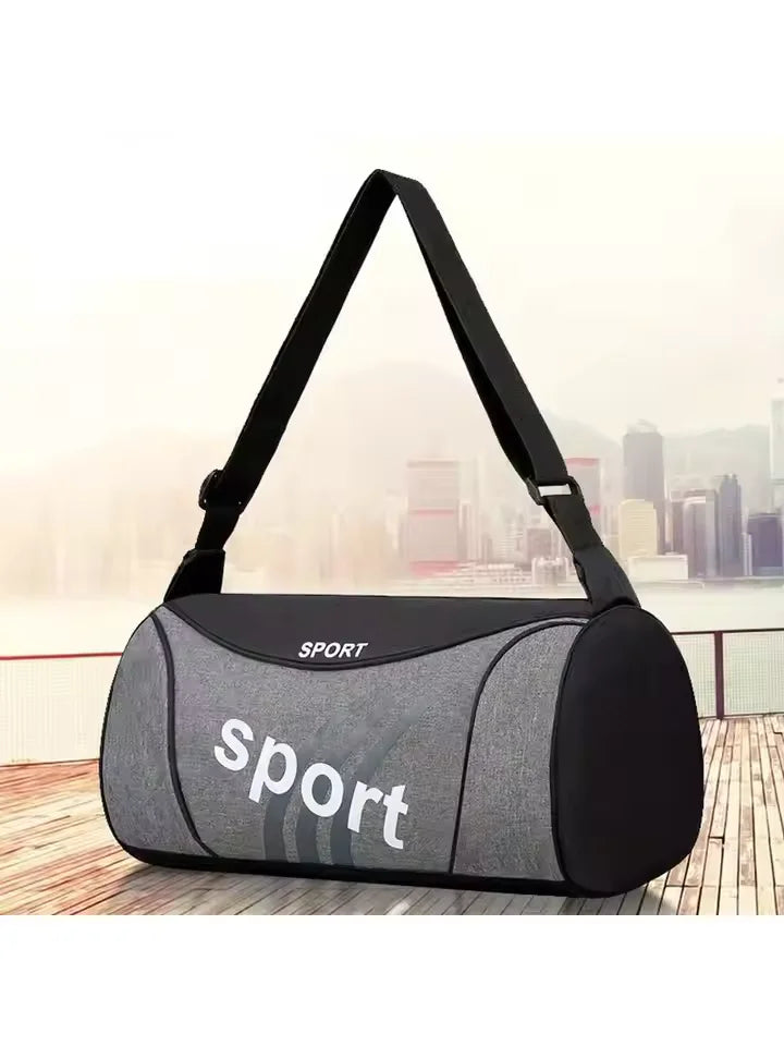 Bolsa de Academia Unissex Feminina e Masculina, Mochila de Ombro e Transversal para Atividades ao Ar Livre, Personalizável, Bolsa Duffel para Viagem, Yoga e Esportes