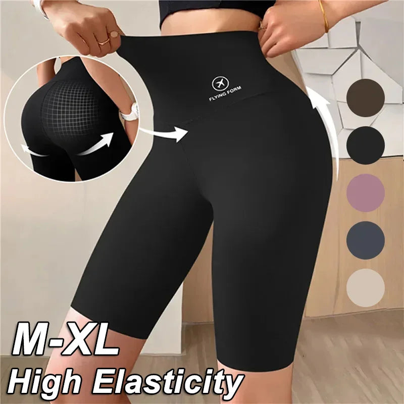 Bermudas Femininas M-XL, Shorts Esportivos para Mulheres, Novos, Ideais para Ciclismo, Corrida e Fitness, Cintura Alta, Efeito Push Up, Shorts de Academia, Leggings para Yoga
