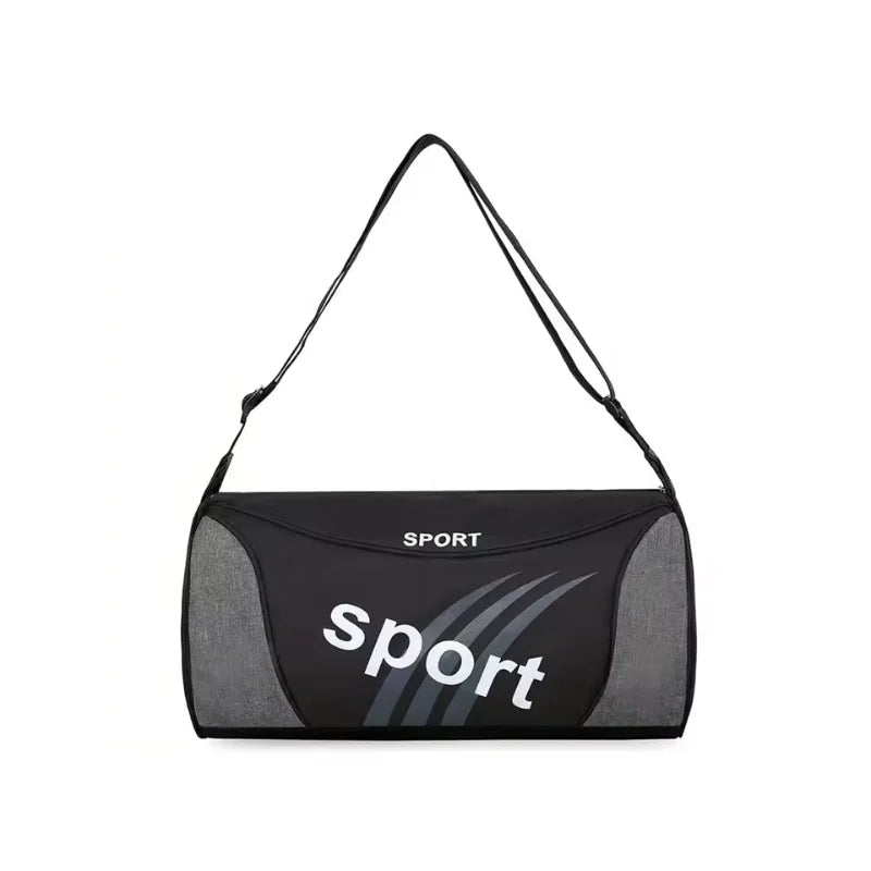 Bolsa de Academia Unissex Feminina e Masculina, Mochila de Ombro e Transversal para Atividades ao Ar Livre, Personalizável, Bolsa Duffel para Viagem, Yoga e Esportes