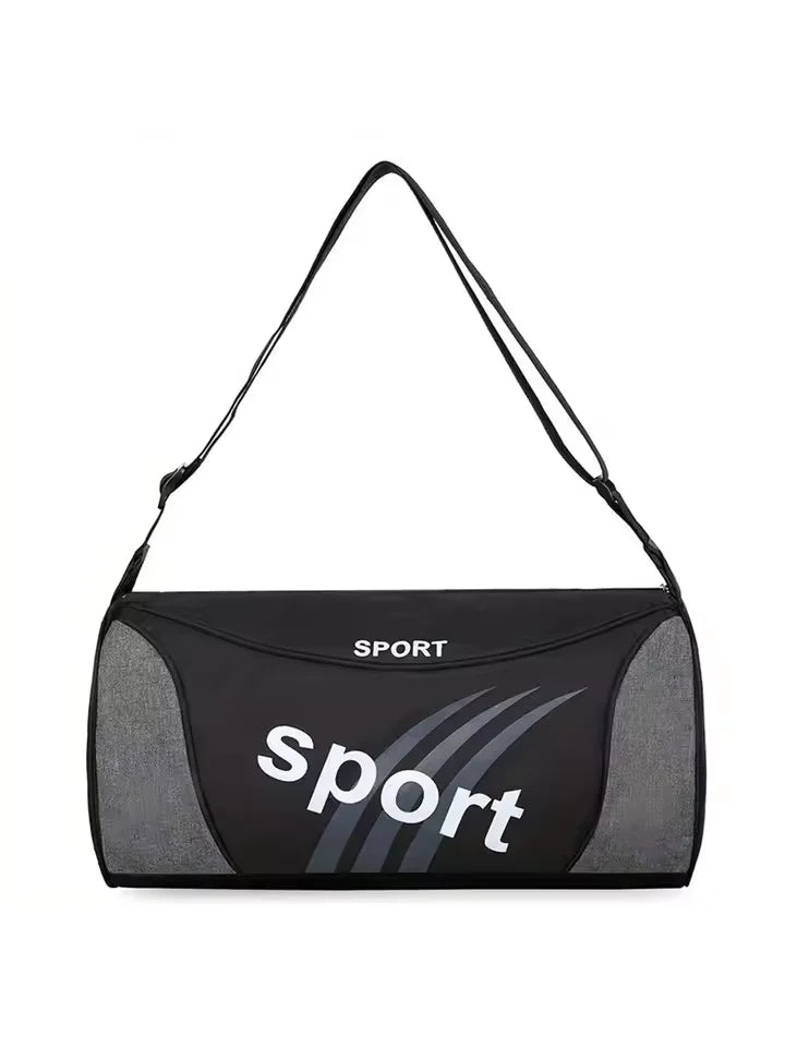 Bolsa de Academia Unissex Feminina e Masculina, Mochila de Ombro e Transversal para Atividades ao Ar Livre, Personalizável, Bolsa Duffel para Viagem, Yoga e Esportes