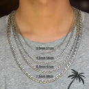 Colar Figaro de Aço Inoxidável 3:1, Corrente de Aço Hiphop, Colar NK Três em Um com Corrente Lateral