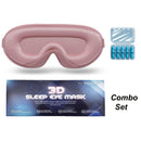 Máscara de Dormir 3D, Almofadas Oculares em Espuma Macia, Confortável, Sem Pressão nos Olhos, Viseira para Homens e Mulheres com Alça Ajustável