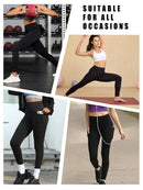 Leggings esportivas super macias com bolsos, femininas, cintura alta, ideais para treino, yoga, corrida, academia e fitness.