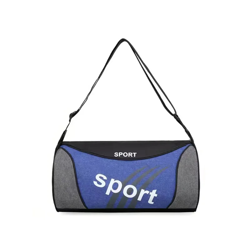Bolsa de Academia Unissex Feminina e Masculina, Mochila de Ombro e Transversal para Atividades ao Ar Livre, Personalizável, Bolsa Duffel para Viagem, Yoga e Esportes