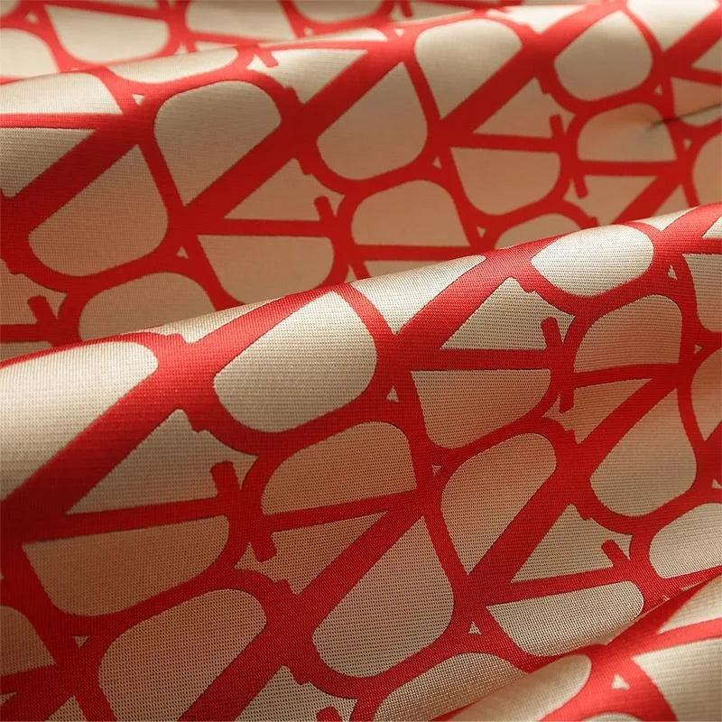 Vestido Jacquard Novo de Primavera, Manga Curta, Modelo Sofisticado, Elegante para Trabalho, Decote Redondo, Ajuste Slim, Saia A-Line de Verão, 2024