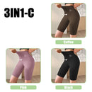 Bermudas Femininas M-XL, Shorts Esportivos para Mulheres, Novos, Ideais para Ciclismo, Corrida e Fitness, Cintura Alta, Efeito Push Up, Shorts de Academia, Leggings para Yoga