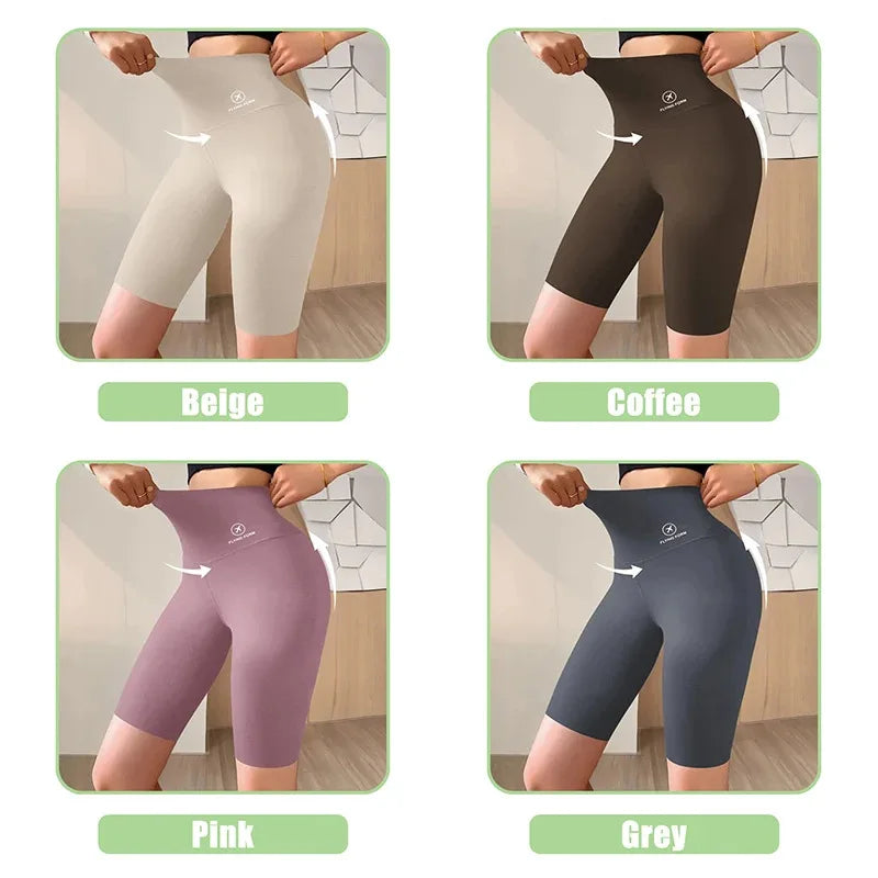 Bermudas Femininas M-XL, Shorts Esportivos para Mulheres, Novos, Ideais para Ciclismo, Corrida e Fitness, Cintura Alta, Efeito Push Up, Shorts de Academia, Leggings para Yoga
