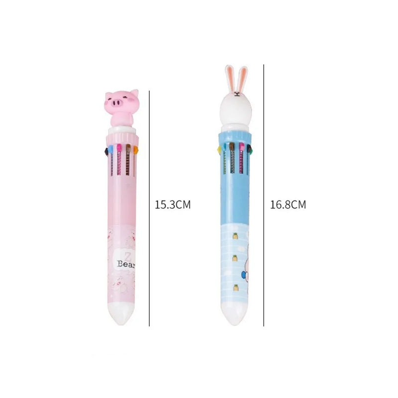 Canetas Infantis de Desenho Animado, 5 a 20 Peças, 10 Cores, Presentes para Crianças, Ideal para Aniversário, Prêmios de Festa, Natal, Casamento, Lembrancinhas e Kits de Carnaval
